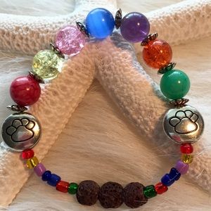 Stretch "Rainbow bridge"diffuser bracelet